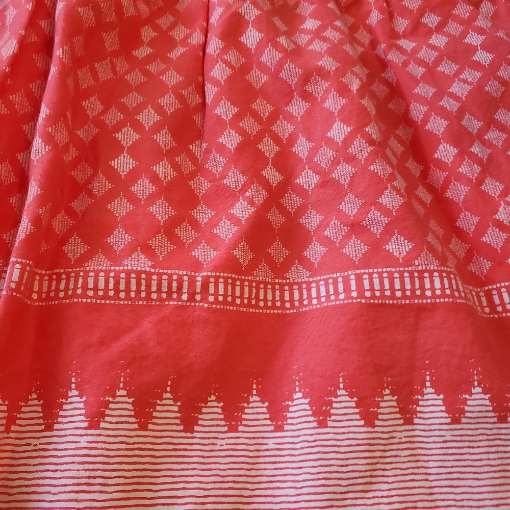 Old Navy Orange Print Skirt Size Large NWT